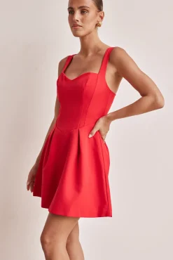 Brodie Mini Dress (Red)