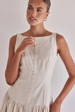 Genesis Mini Dress (Beige)