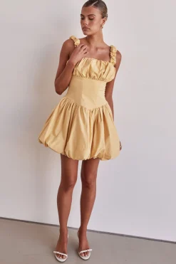 Guinevere Mini Dress (Yellow)