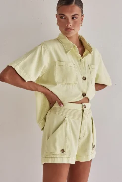 Iris Denim Set (Yellow)